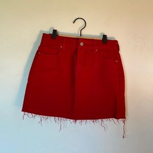 PAC Sun red mini skirt size 25